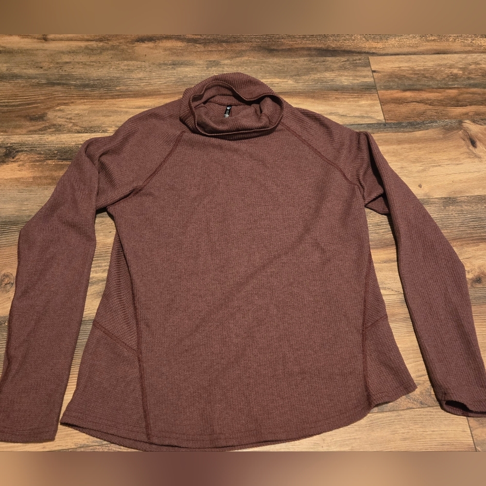 Women's Kuhl Plum Long Sleeve Mock Neck Sweater Size Large